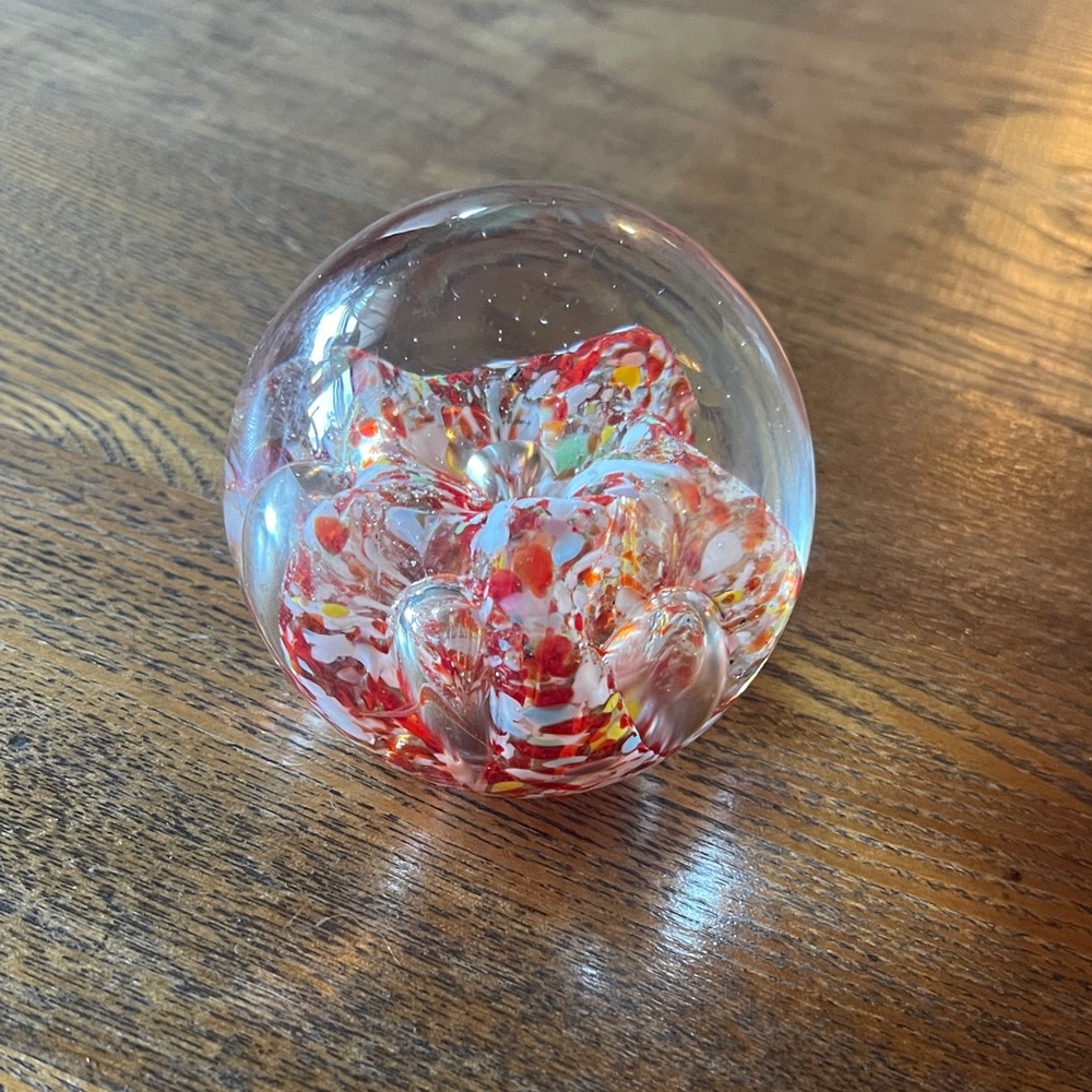 Vintage Glass Paperweight